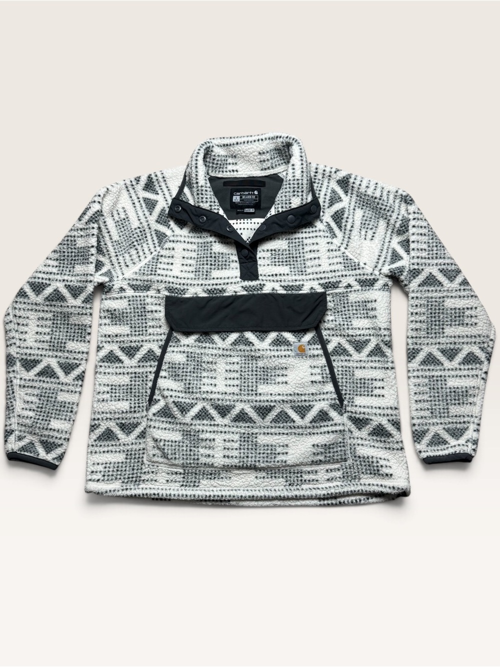 Carhartt Women's Southwestern Aztec Geometric Fleece Pullover Large